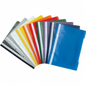 ПАПКА PVC С ПЕРФОРАЦИЯ СИВА.