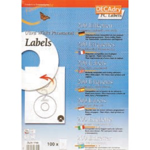 ЕТИКЕТИ ЗА CD DECADRY Ф41 DLW1796 100Л 200БР