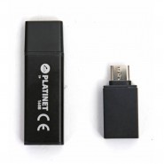 Флаш памет USB2.0 32GB+Type C adapter, черна