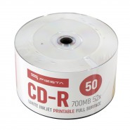 CD-R 700MB 52X FF White Inkjet Printable оп.50