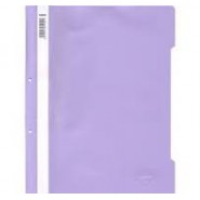 Папка PVC с перфорация А4 лукс св.лила