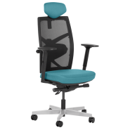 Президентски офис стол FREDO, с мрежа, морско синьо