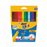 Флумастери Kids Visa 12 цвята, измива