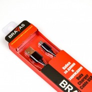 Кабел USB Type-A към Type-C, черен, 1м