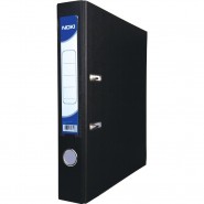 Класьор 5 см черен с метален кант