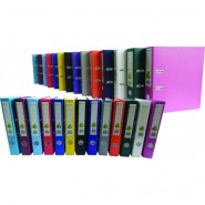 Класьор PVC 8 cm с кант светло лилав