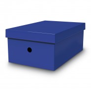 Mas кутия за документи 34x25x18см тъмно синя