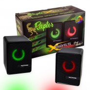 Гейминг аудио колони Raptor X-Bass 2.0 с пасивна бас мембрана