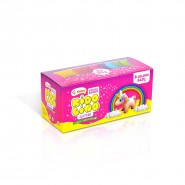 Kidolino Glitter тесто за моделиране блестящо 8 цвята 640 грама в пликчета