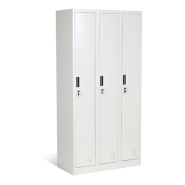 Метален гардероб троен 90x45x185см