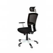 Директорски ергономичен стол Flexi Comfort черно/бяло