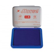 Тампон за печат №4 8.5/6 см син